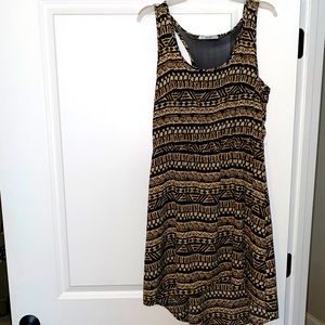Papaya Hi-Low Tribal Print Dress